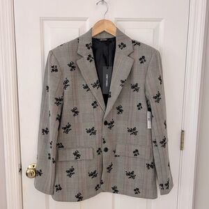 DRIFTWOOD Embroidered Plaid Blazer